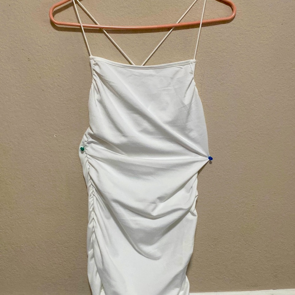 Tight white dress shein